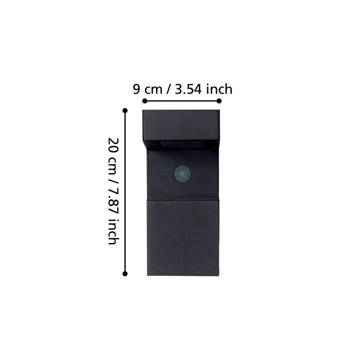 Chargez l'image dans la visionneuse de la galerie, Aplique de Parede Exterior LED com Sensor e Painel Solar BARACCONI EGLO
