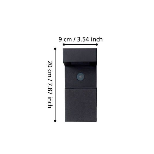 Aplique de Parede Exterior LED com Sensor e Painel Solar BARACCONI EGLO
