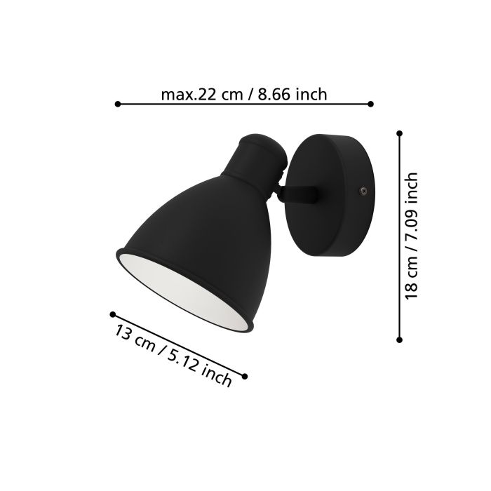 Chargez l'image dans la visionneuse de la galerie, Aplique de Parede LED com Projetor Regulável SAN PERI 1 EGLO
