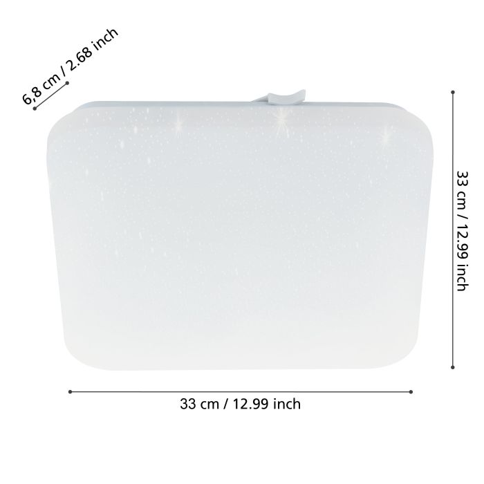 Load image into Gallery viewer, Plafon de Teto Quadrado com LED Branco Neutro FRANIA-S EGLO
