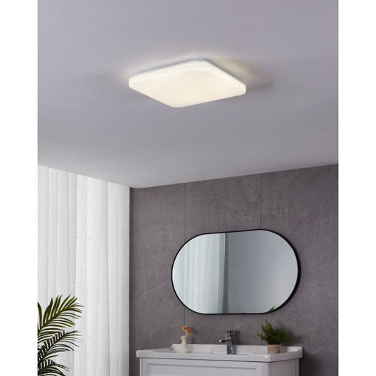 Plafon de Teto Quadrado com LED Branco Neutro FRANIA-S EGLO