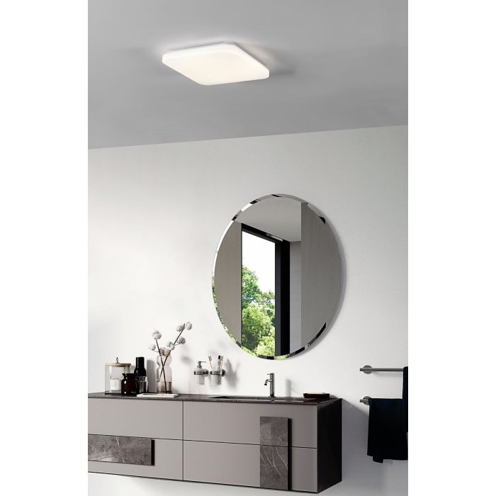 Load image into Gallery viewer, Plafon de Teto Quadrado com LED Branco Neutro FRANIA-S EGLO
