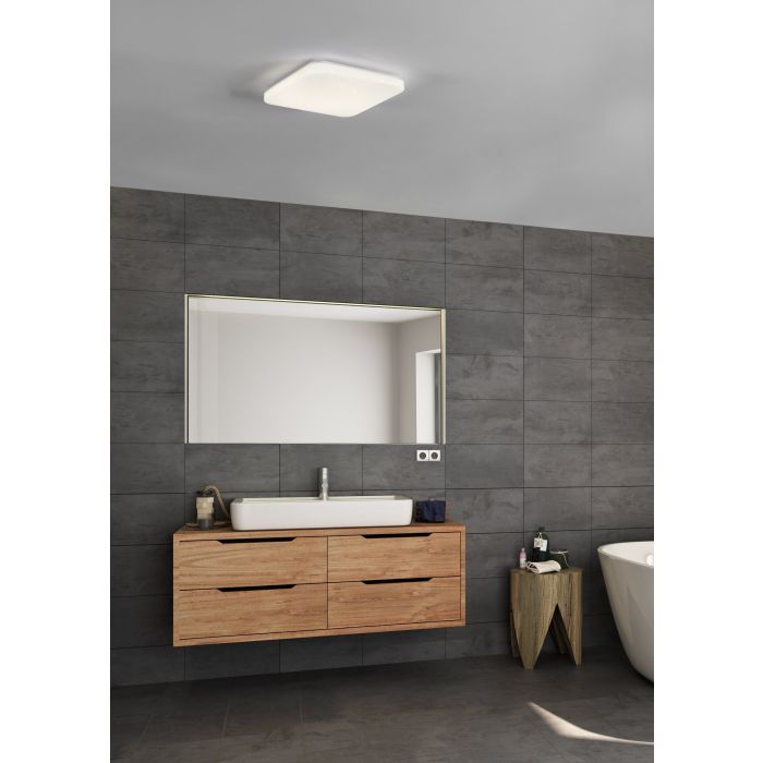Load image into Gallery viewer, Plafon de Teto Quadrado com LED Branco Neutro FRANIA-S EGLO
