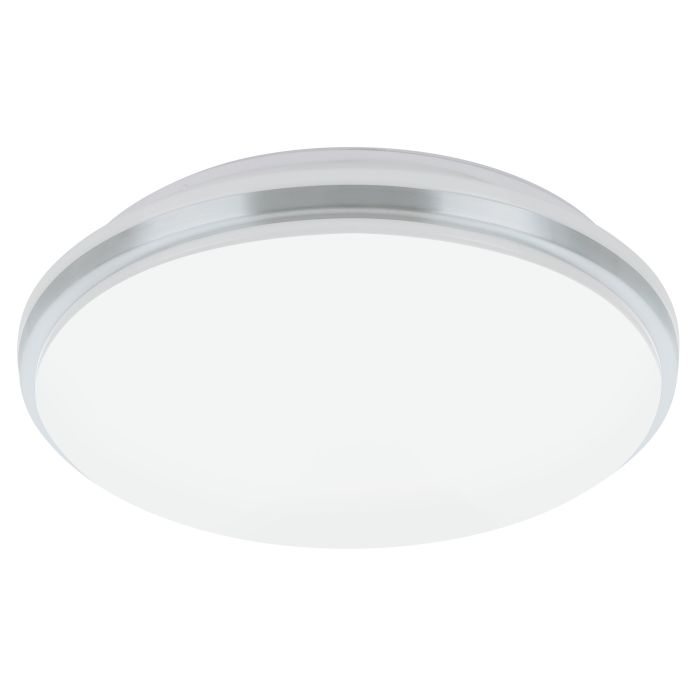 Load image into Gallery viewer, Plafon LED de Teto com Proteção IP44 Branco e Cromado PINETTO EGLO
