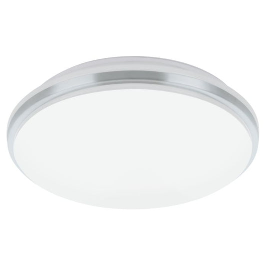 Plafon LED de Teto com Proteção IP44 Branco e Cromado PINETTO EGLO