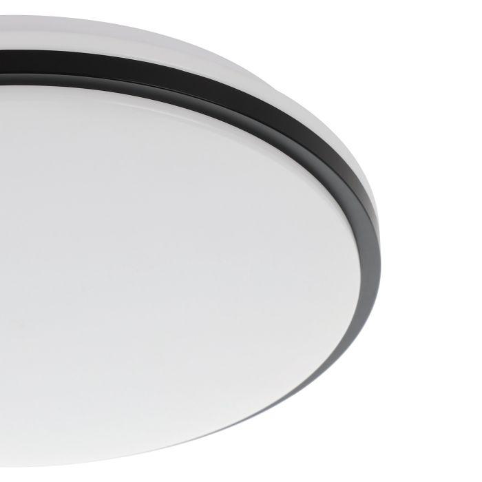 Load image into Gallery viewer, Plafon LED de Teto com Proteção IP44 Branco e Cromado PINETTO EGLO
