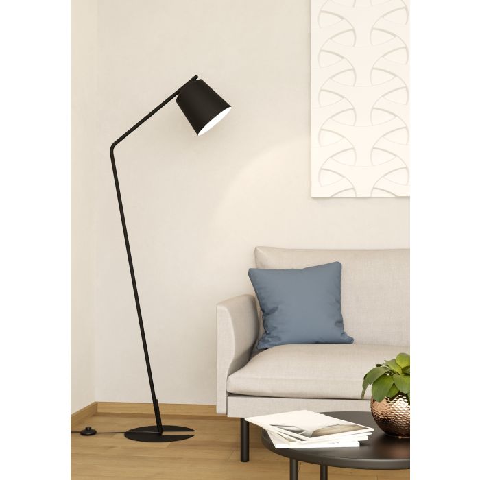 Load image into Gallery viewer, ONEDA Candeeiro de Pé EGLO - Design Elegante em Aço Preto

