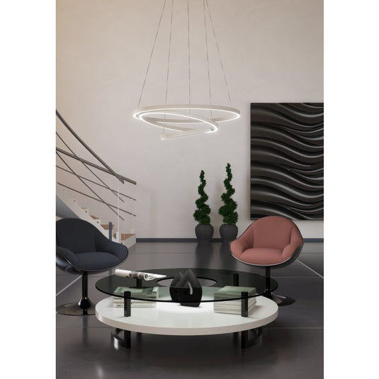 Candeeiro de teto LED com anéis ajustáveis LOBINERO-Z EGLO