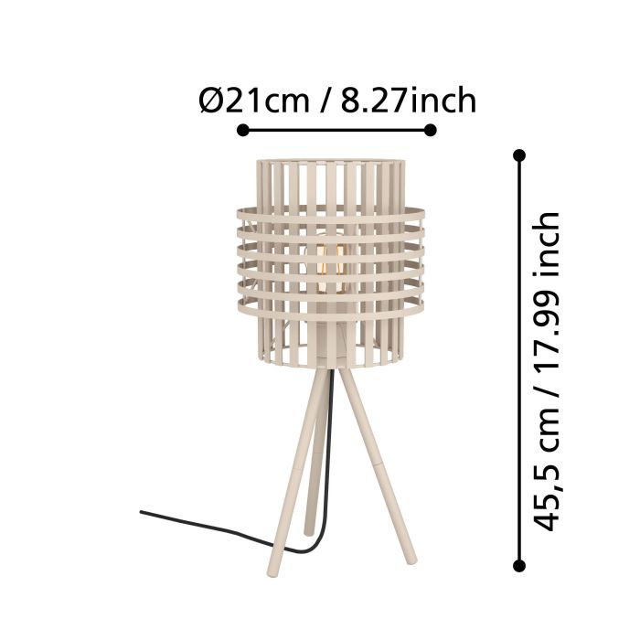 Load image into Gallery viewer, Candeeiro de Mesa com Abajur Redondo em Metal OLTAMAR EGLO

