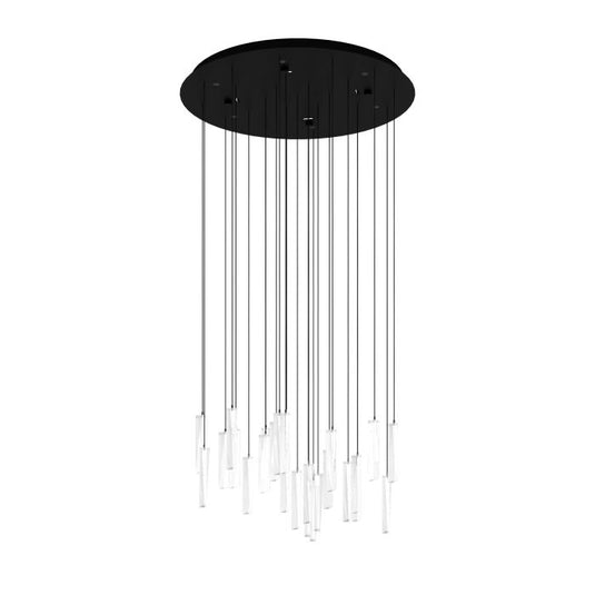 Candeeiro de teto LED com cristais transparentes SARDENARA EGLO