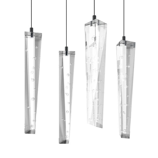 Candeeiro de teto LED com cristais transparentes SARDENARA EGLO