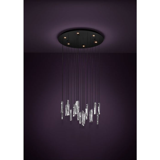 Candeeiro de teto LED com cristais transparentes SARDENARA EGLO
