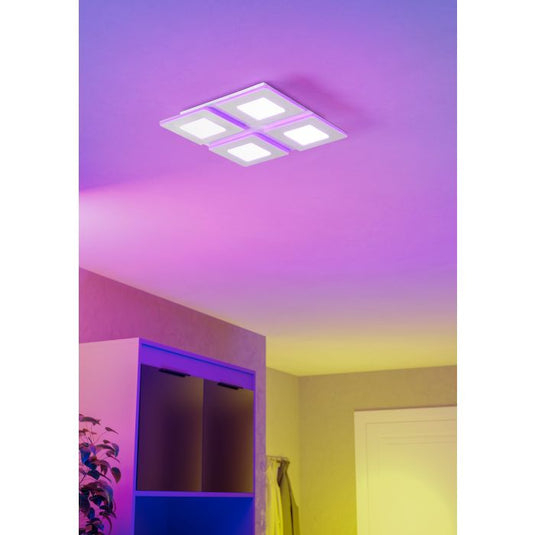 Candeeiro de teto LED com painéis quadrados ajustáveis PADROGIANO-Z EGLO