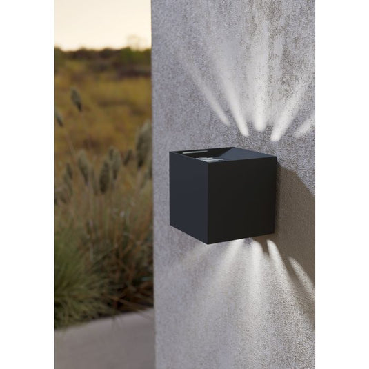 Aplique de Parede Exterior LED em Alumínio Fundido Antracite CALPINO 2 EGLO