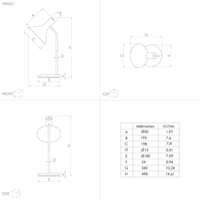 Load image into Gallery viewer, Candeeiro de mesa com abajur cónico preto MORESCANA EGLO
