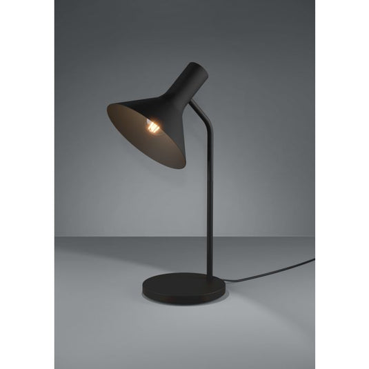 Candeeiro de mesa com abajur cónico preto MORESCANA EGLO