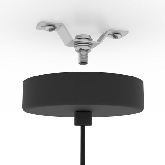 Candeeiro de teto com abajur cónico metal cinzento MATLOCK EGLO