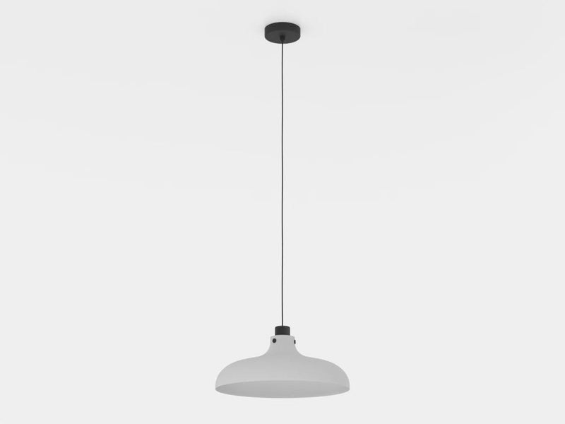 Carregue imagem no visualizador da galeriaCandeeiro de teto com abajur cónico metal cinzento MATLOCK EGLO
