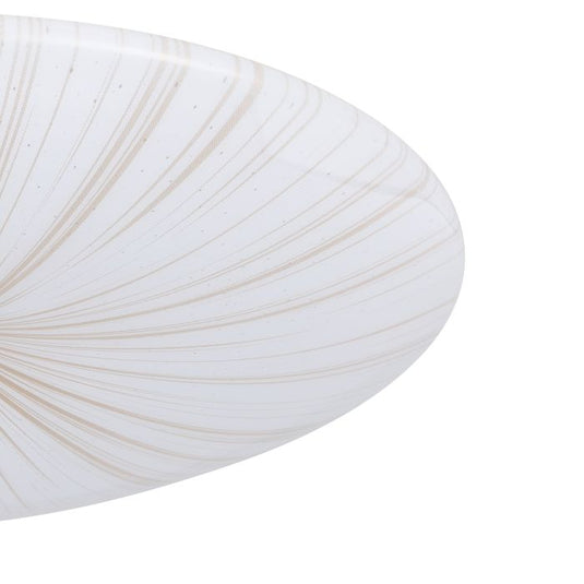 Plafon LED com Detalhes em Ouro Branco e Luz Branca Quente NIEVES 1 EGLO
