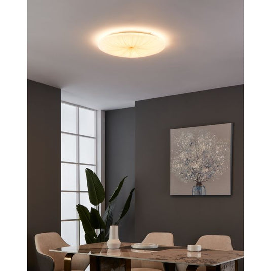 Plafon LED com Detalhes em Ouro Branco 51 cm NIEVES 1 EGLO