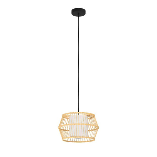 Candeeiro de teto com abajur de bambu natural MONTERROSO EGLO