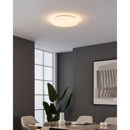 Candeeiro de teto LED com design geométrico dourado RENDE EGLO