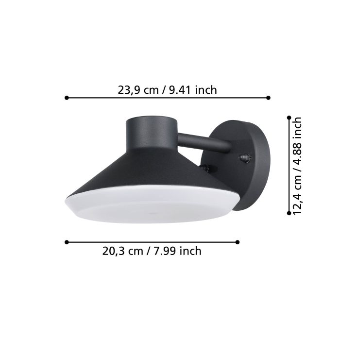 Load image into Gallery viewer, Aplique de Parede LED Exterior Preto e Branco NINNARELLA EGLO
