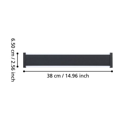Aplique de Parede Exterior Preto com LED NEVIANO EGLO