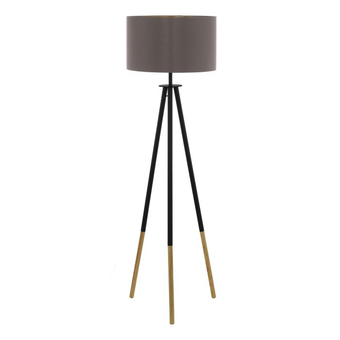 Load image into Gallery viewer, BIDFORD Candeeiro de Pé Castanho e Dourado Cappuccino EGLO
