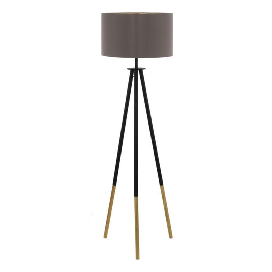 BIDFORD Candeeiro de Pé Castanho e Dourado Cappuccino EGLO