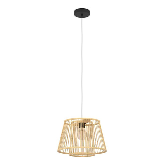 Candeeiro de teto com ripas de bambu natural HYKEHAM EGLO