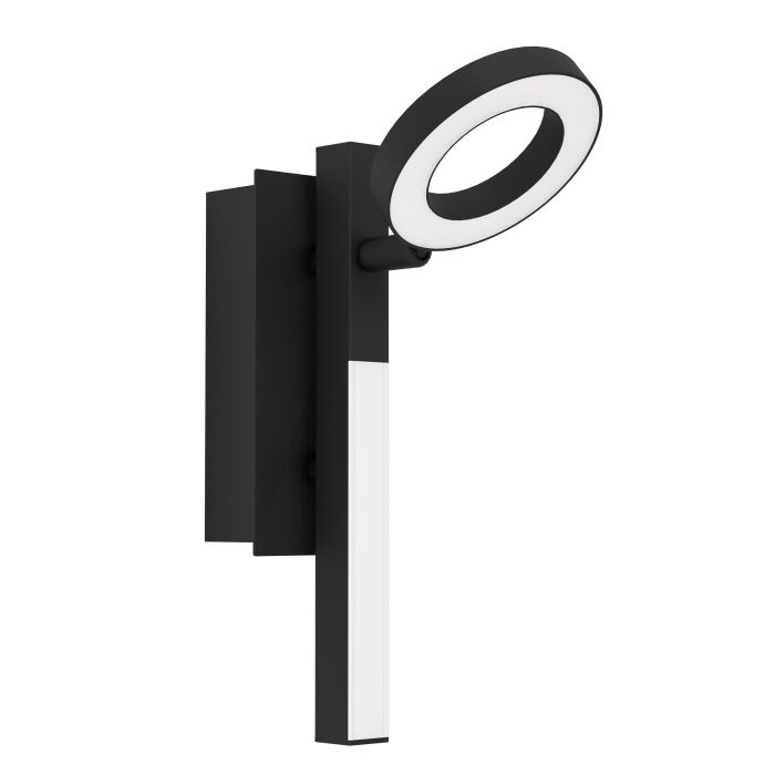 Load image into Gallery viewer, Foco LED de Parede com Suporte em Metal Preto CARDILLIO 2 EGLO
