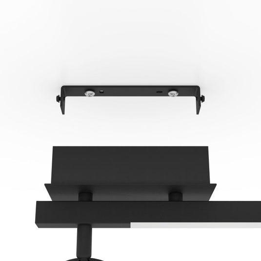 Foco LED de Parede com Suporte em Metal Preto CARDILLIO 2 EGLO