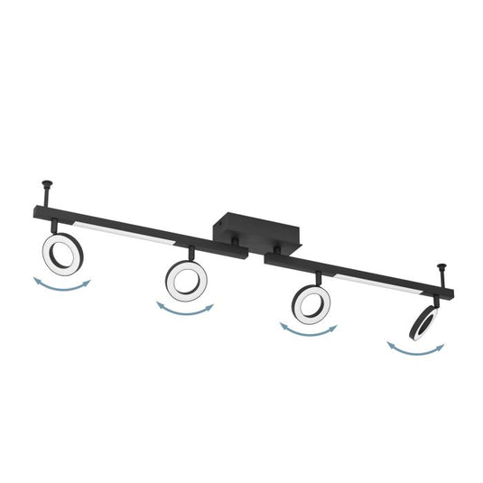 Candeeiro de Teto LED com 4 Focos Giratórios CARDILLIO 2 EGLO