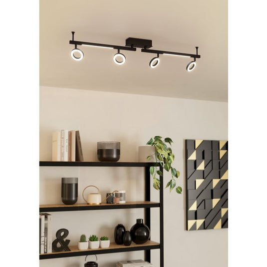Candeeiro de Teto LED com 4 Focos Giratórios CARDILLIO 2 EGLO