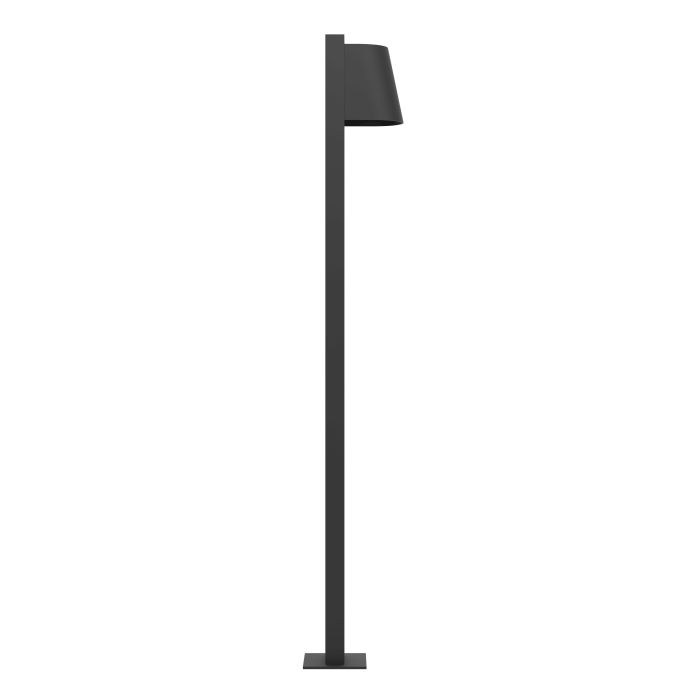 Load image into Gallery viewer, Pilar LED Exterior com Abajur Semicircular Preto STAGNONE EGLO

