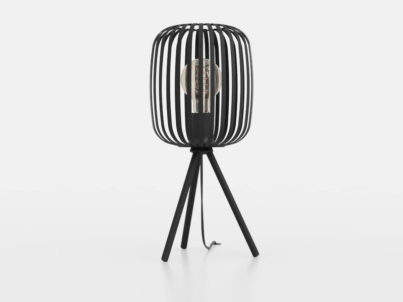 Load image into Gallery viewer, Candeeiro de Mesa com Abajur Preto e Base Tripé ROMAZZINA EGLO
