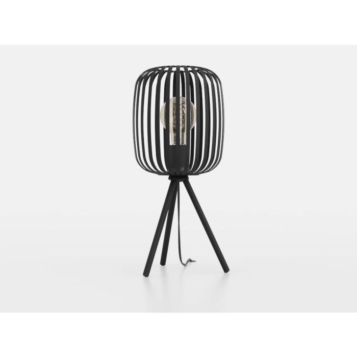 Load image into Gallery viewer, Candeeiro de Mesa com Abajur Preto e Base Tripé ROMAZZINA EGLO
