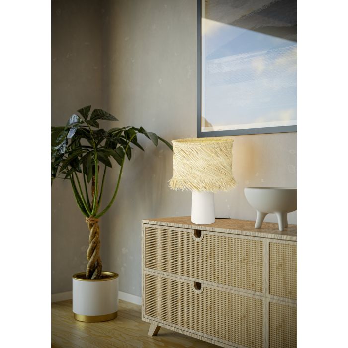Load image into Gallery viewer, Candeeiro de Mesa com Abat-jour em Rattan Natural PAISANO EGLO
