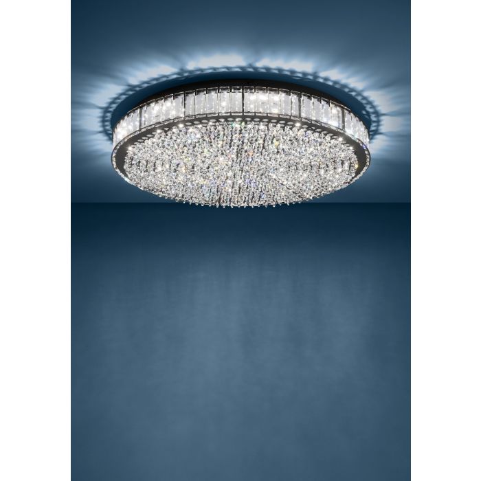 Carregue imagem no visualizador da galeriaCandeeiro de teto LED com cristais transparentes BALPARDA EGLO

