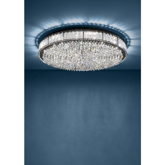 Candeeiro de teto LED com cristais transparentes BALPARDA EGLO