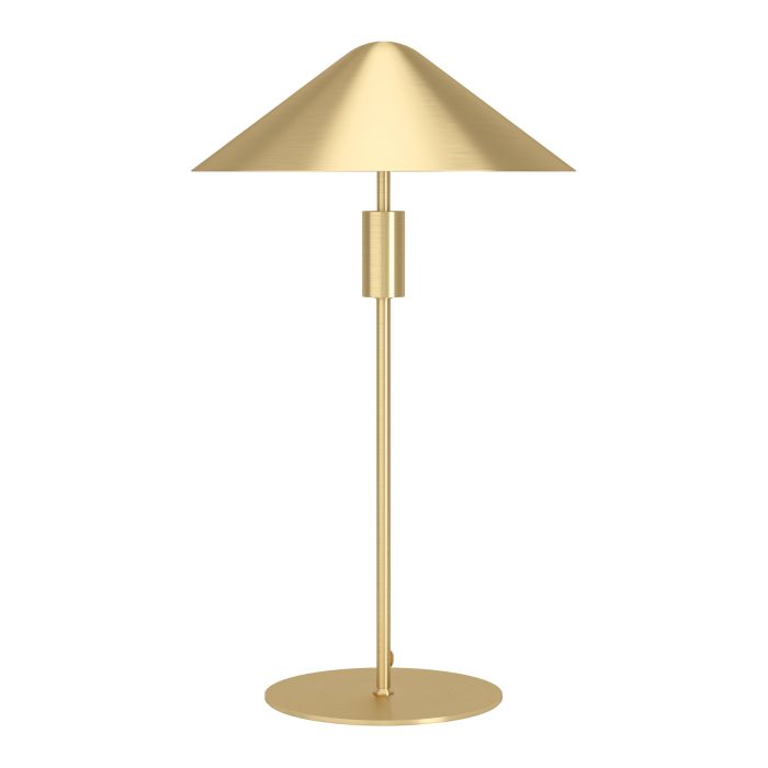 Load image into Gallery viewer, Candeeiro de Mesa LED com Abajur Cónico Latão Escovado PARAGUAY EGLO
