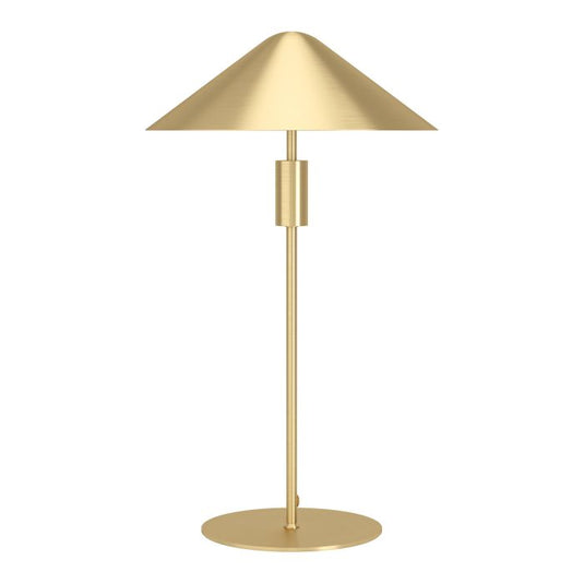 Candeeiro de Mesa LED com Abajur Cónico Latão Escovado PARAGUAY EGLO