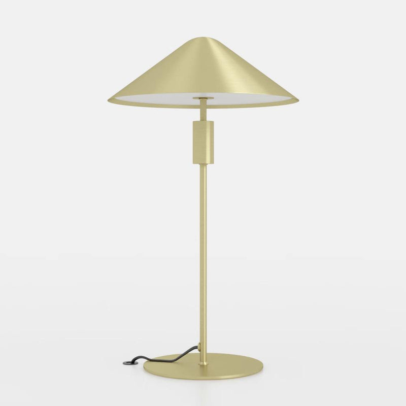 Load image into Gallery viewer, Candeeiro de Mesa LED com Abajur Cónico Latão Escovado PARAGUAY EGLO
