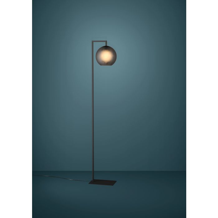Load image into Gallery viewer, ARANGONA Candeeiro de Pé EGLO - Design Moderno com Vidro Cinzento Mate
