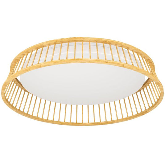 Candeeiro de teto LED com moldura em bambu natural LUPPINERIA EGLO