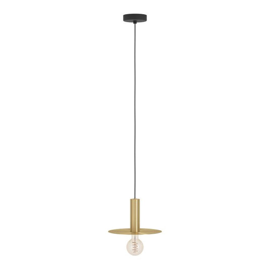 Candeeiro de teto disco metálico latão escovado ESCANDELL EGLO