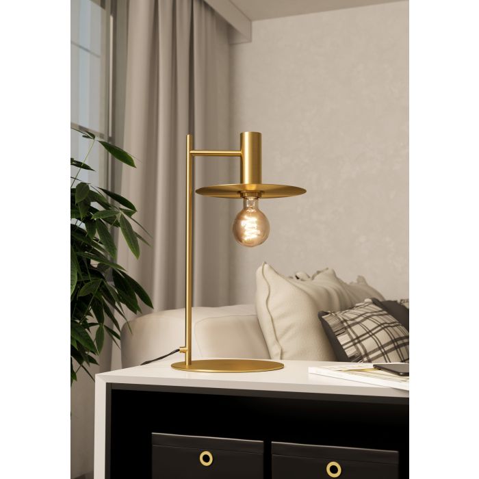 Load image into Gallery viewer, Candeeiro de Mesa em Latão Escovado ESCANDELL EGLO
