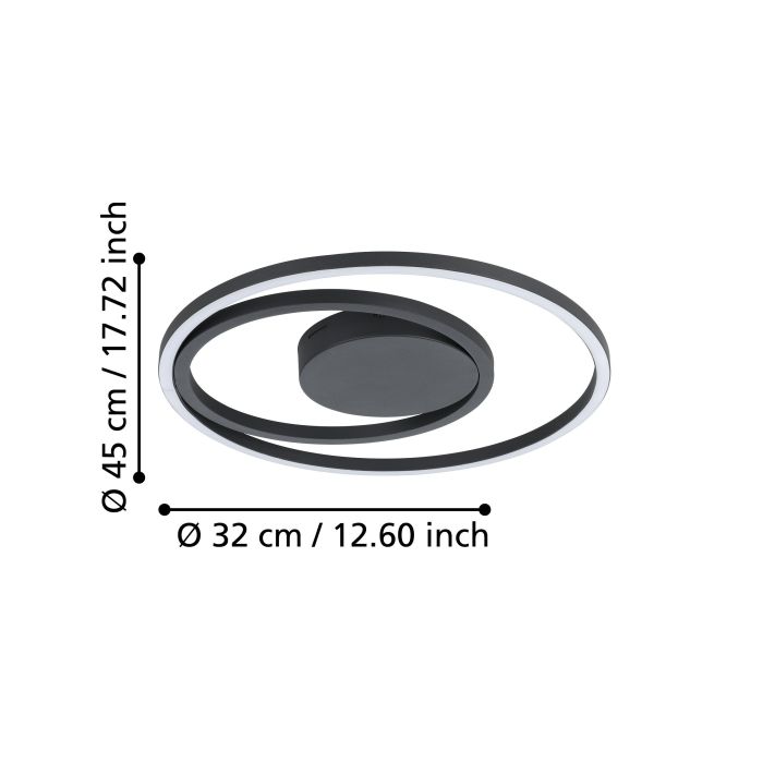 Chargez l'image dans la visionneuse de la galerie, Candeeiro de teto LED inteligente CALAGRANO-Z EGLO
