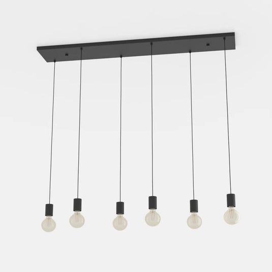 Candeeiro de teto com 6 suportes E27 preto COTILLAS EGLO